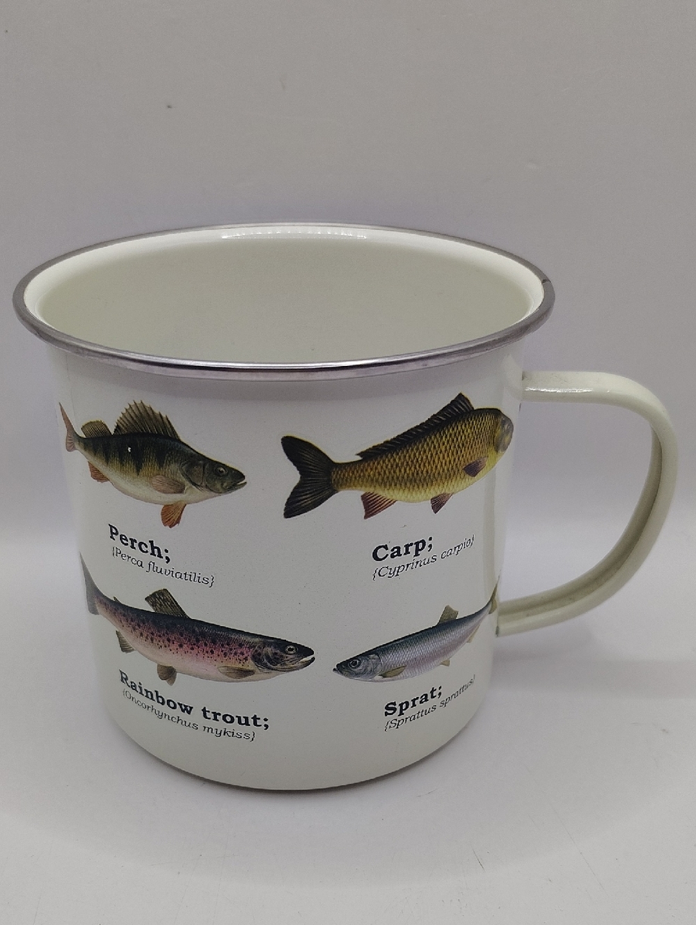 2012 Gift Republic Fish Enamel Metal Mug